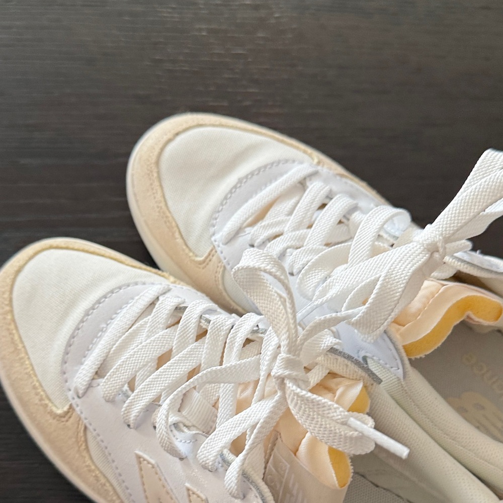 Women's White and Cream Sneakers